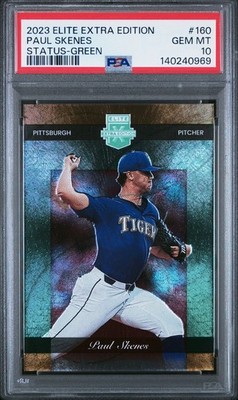2023 Panini Elite Extra Edition - Retro 2002 Paul Skenes #160 Green /499 (RC)