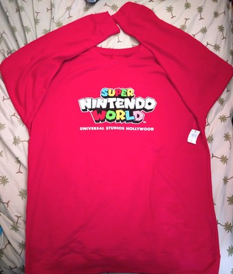   Universal Studios Hollywood Super Nintendo World Red Sweatshirt Pullover 3xl