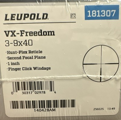 Leupold VX-Freedom 3-9x40 FACTORY SEALED