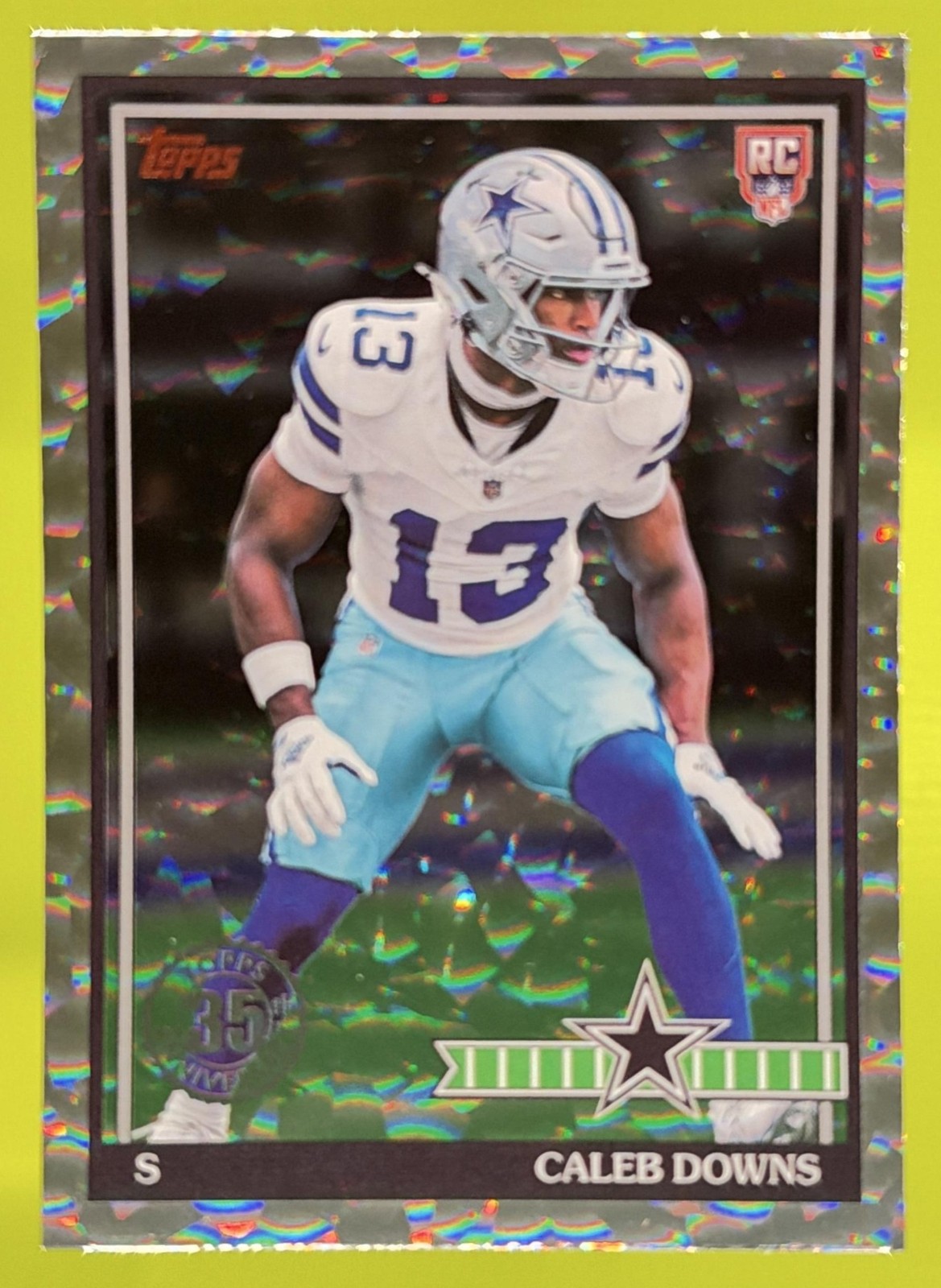 2026 Topps Caleb Downs 1991 Rookie Crackle Foil #91TR-49 RC Cowboys