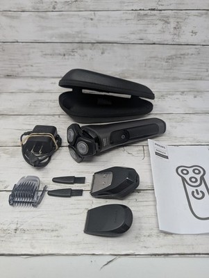 Philips Norelco 6000 Series S6600 Wet Dry Cordless Electric Shaver 3 Head EUC