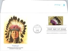 S08-7145, INDIAN HEADDRESSES: FLATHEAD, FLEETWOOD FIRST DAY COVER
