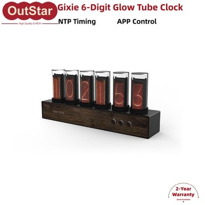 Gixie 6-Digit Glow Tube Clock NTP Timing IoT APP Nixie Clock Number Display #sz