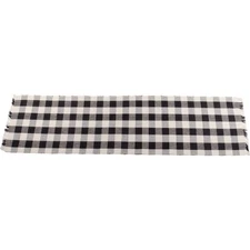Buffalo Check Table Runner Black & Buttermilk 45" Farmhouse Decor, T4510011