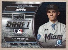 Noble Meyer 2023 Bowman Draft Baseball Draft Night #BDN-3 Miami Marlins