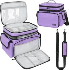 LEFOR·Z Extra Large Sewing Box,Double-Layer Sewing Bags,Protable Travel Sewing