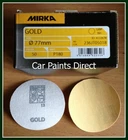 50 Mirka Gold 3" 77mm Sanding Discs P180 Grit (Velcr No Holes)