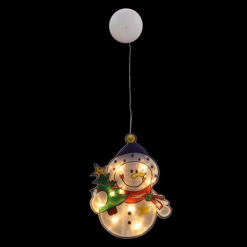 2pcs Schneemann Licht Weihnachten beleuchtet Fenster LED - Bild 5 von 12
