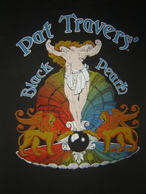 Vintage Concert PAT TRAVERS Guitar Black Pearl Black Unisex T-Shirt S-234XL E149