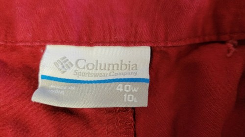 Columbia PFG Outdoor Shorts Men Size 40 Waist Casual Fishing Walking Red - Picture 7 of 8
