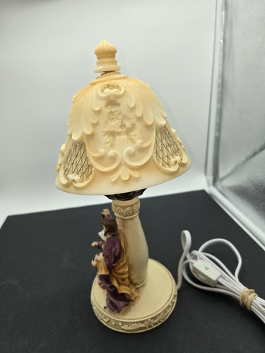 Christmas VTG Nativity Scene Table Lamp Resin Holy Family 12.5" Tall - Picture 9 of 11