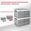 Miniaturansicht 9  - 2er Set Aufbewahrungsboxen mit Deckel Kunststoff Faltboxen Stapelboxen Kisten