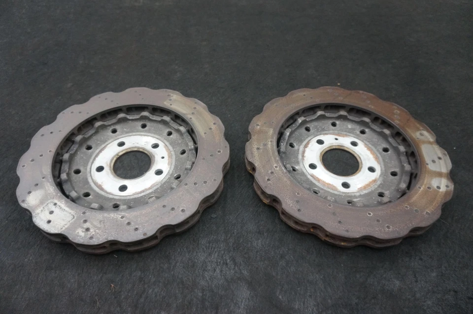 Juego 2 rotores de disco de freno trasero izquierdo y derecho OEM 4S0615601B Audi R8 4S 2014-23 Foto 4 de 4