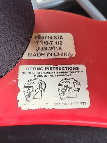 Louisville Slugger PC5714-STA Catcher's Helmet - 7 1/8 - 7 1/2 RED - Picture 9 of 11