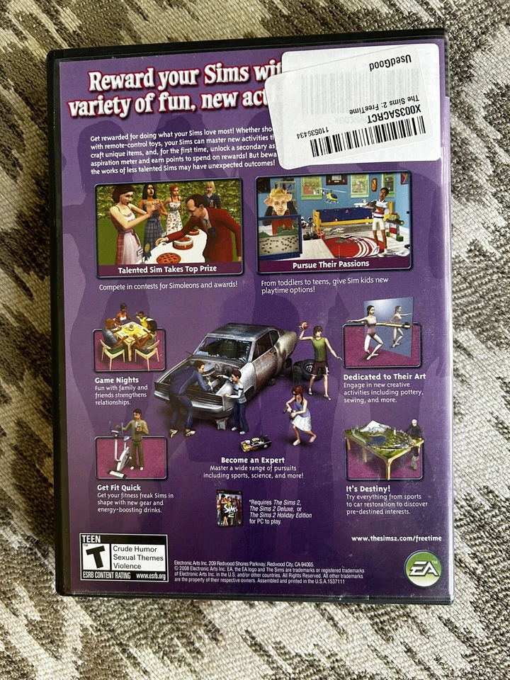 The Sims 2 Freetime PC Game Complete 2008 Expansion - Image 2 of 4