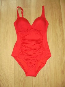 red swimming costume uk