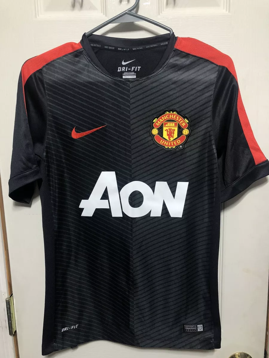 MENS NIKE MANCHESTER UNITED 2014/15 TRAINING FOOTBALL SOCCER SHIRT JERSEY  SIZE L