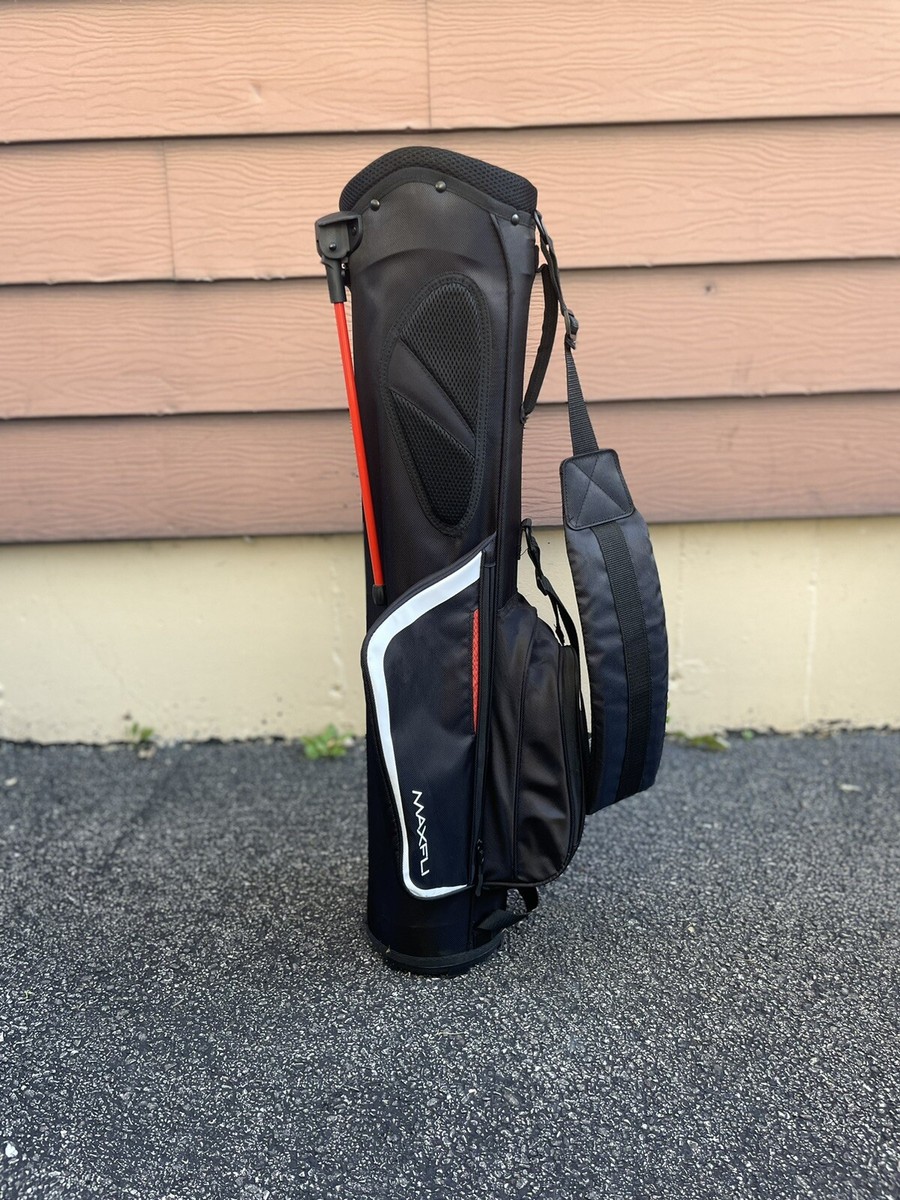 Maxfli 2022 Sunday Golf Stand Bag Black Single Carry Straps | eBay