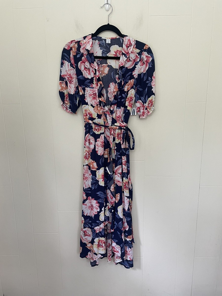 old navy blue midi dress Old Navy Women's Fit & Flare Cami Midi Dress Blue Regular Size XS