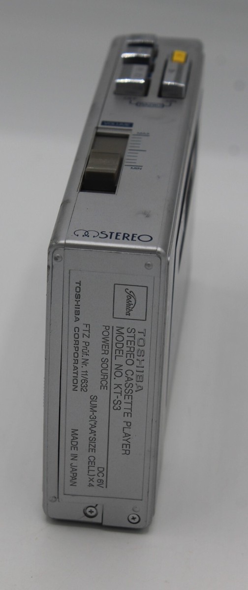 Toshiba Stereo Cassette Player KT-S3 Metal for Parts or