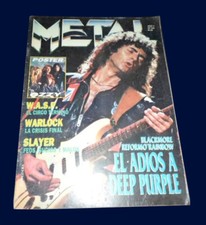 RITCHIE BLACKMORE - DEEP PURPLE - Metal Magazine # 106 Argentina 1989