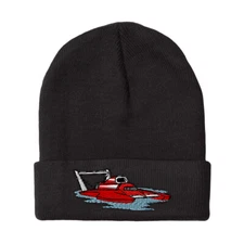 Beanies for Men Nautical Hydroplane Racer Winter Hats Women Acrylic Skull Cap