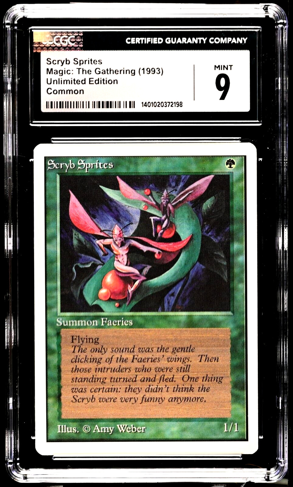 1993 MTG Magic the Gathering Unlimited Scryb Sprites Vintage WOTC CGC 9 Mint