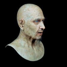 Realistic Professional Silicone Mask Lifelike beard Grandpa soft Silicone Mask