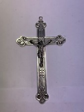E5# wundersch&ouml;nes Wandkreuz Silber 800 punziert Hanau Handarbeit  #2