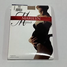Womens Marilyn Mama Maternity Black Tights Size 2-S Small NEW
