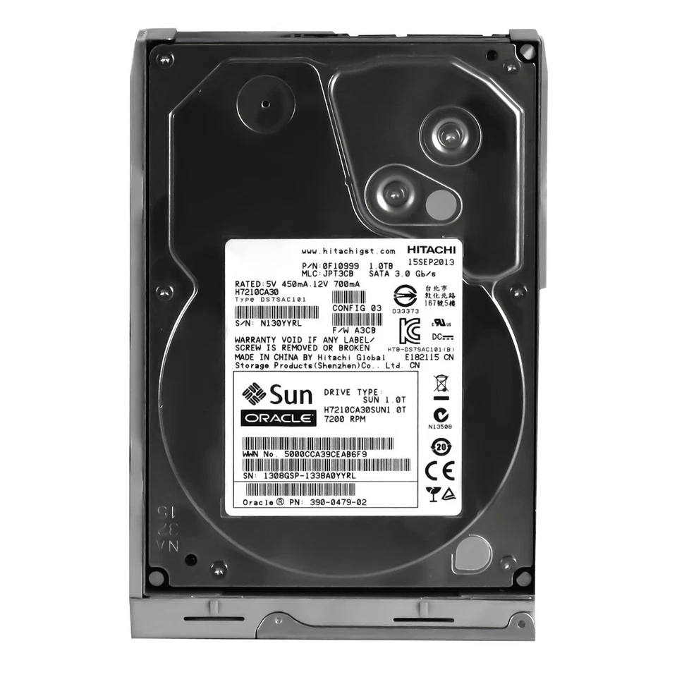 Hard Drive Sun 390-0479-02 H7210CA30SUN1.0T 1TB 7.2K 32MB SATA II 3.5' - Image 3 of 3
