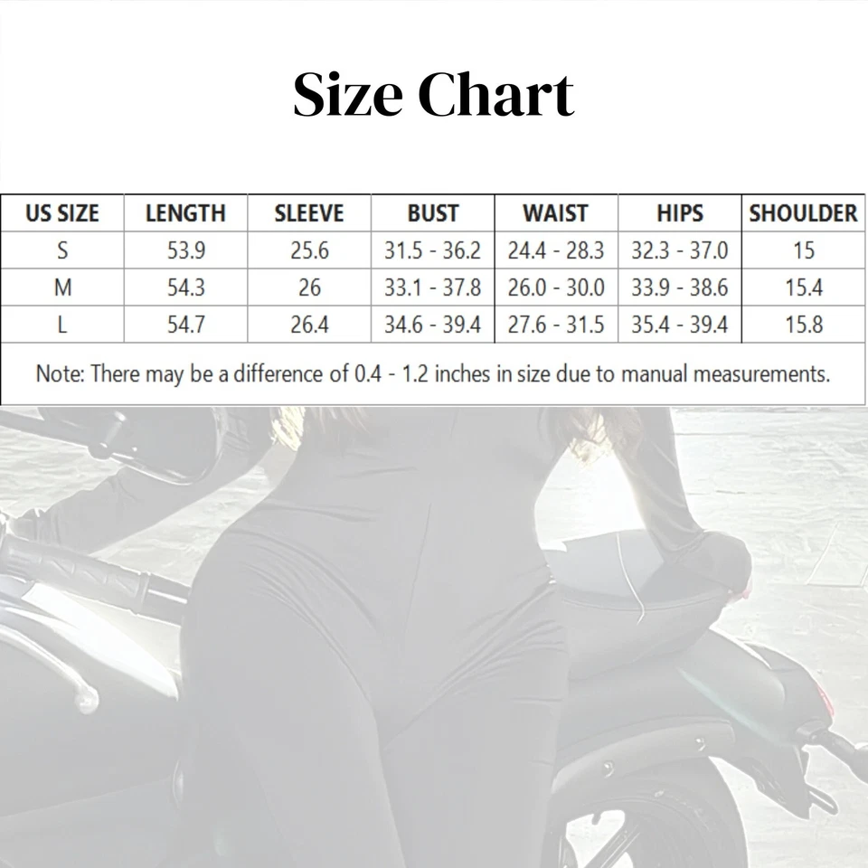 Mujer Elástico Suave - Tela Larga - Body Manga Una Pieza Mameluco Foto 3 de 4