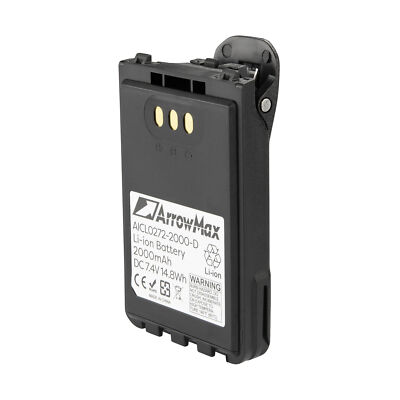 ArrowMax AICL0272-2000-D Battery for ICOM IC-31A ID-31A IP100H IC-ID51A IC-51E