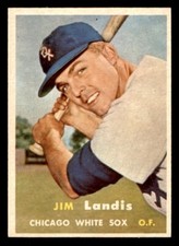 1957 Topps Baseball #375 Jim Landis NM/MT *i1