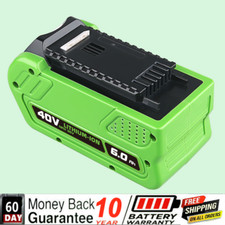 40V 6.0Ah For Greenworks G-MAX Li-ion Battery 29472 29462 29252 20202 New