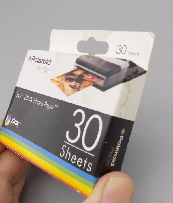Polaroid Zink Photo Paper 30 Sheets 2x3 Inch New Old Stock Exp 08/09 POGO - Image 3 of 4