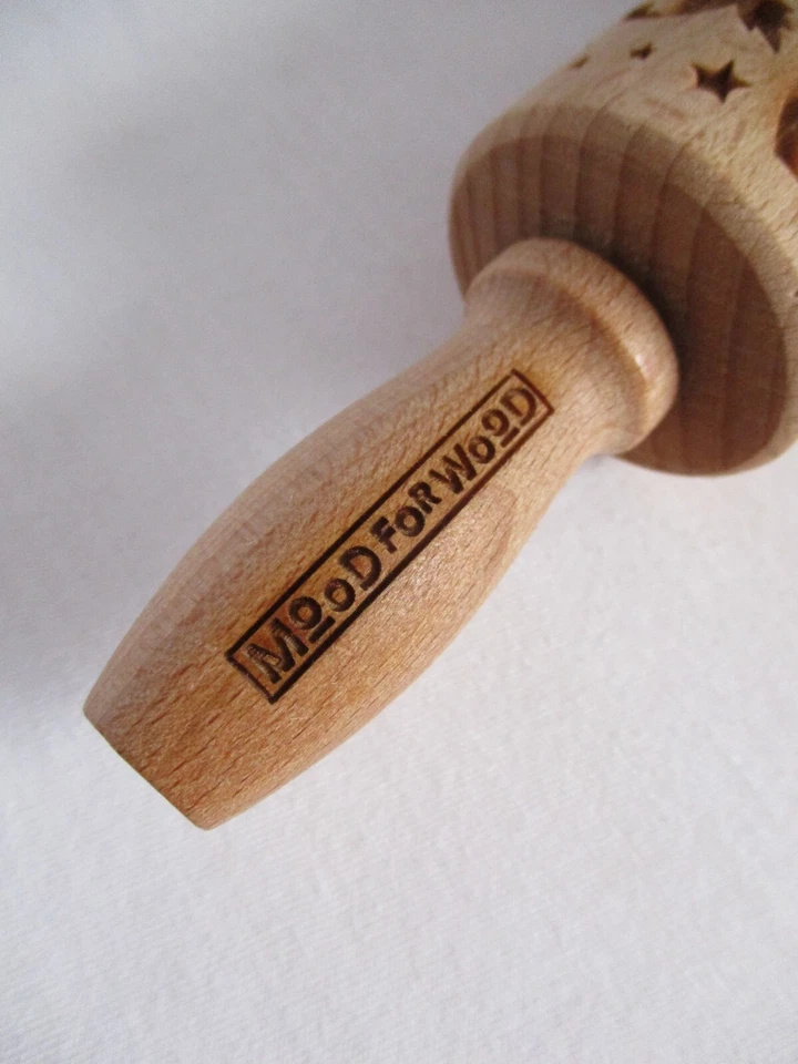 Mood for Wood Embossing Rolling Pin Harry Potter Designs Cookies Roller Wooden - Image 4 of 4