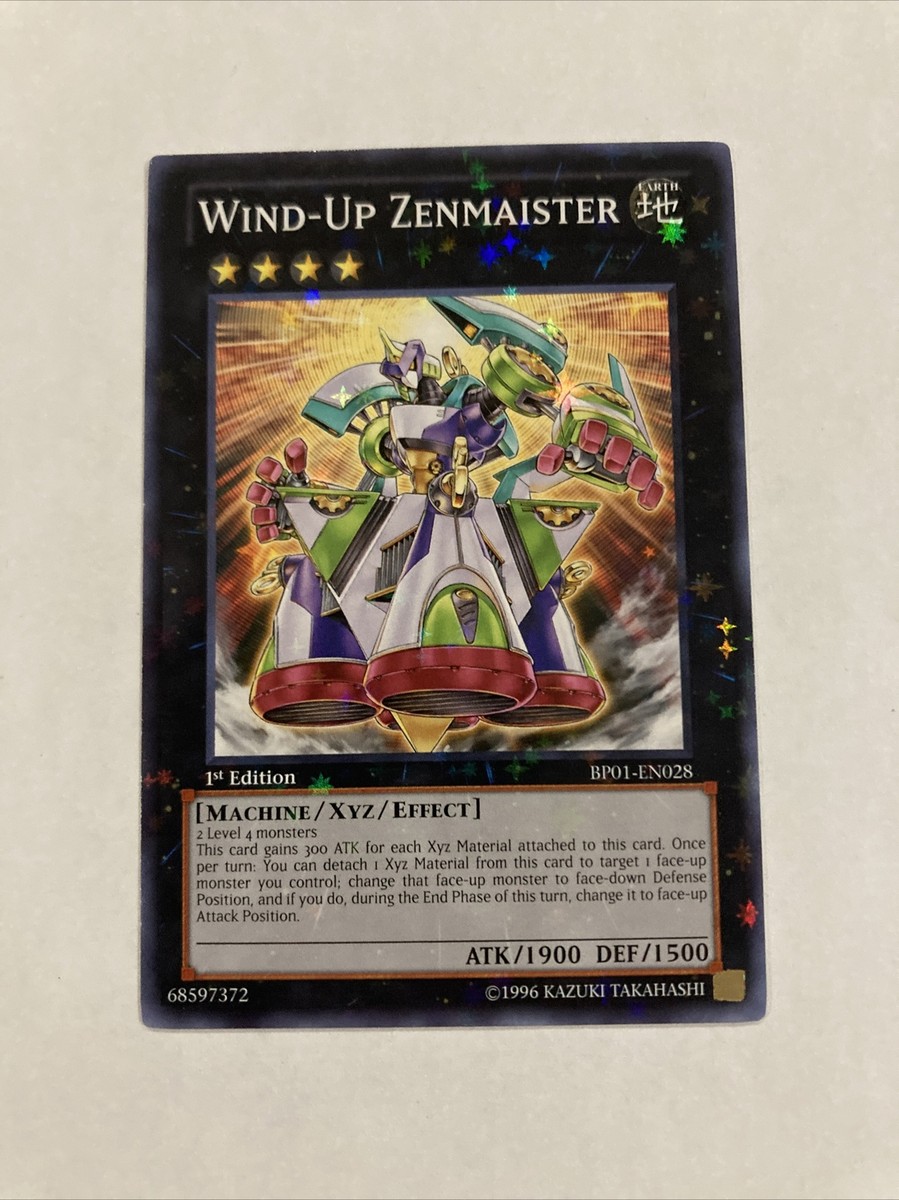 Wind-Up Zenmaister BP01-EN028 Starfoil Rare Near Mint 1st Edition YUGIOH CARD | eBay Wind-Up Zenmaister BP01-EN028 Starfoil Rare Near Mint 1st Edition YUGIOH CARD | eBay