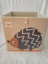 New 3 Sprouts 13 x 13 Storage Box Hedgehog Open Package
