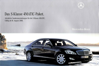 Mercedes-Benz S-Class 4MATIC package 8/2008, 4 sides
