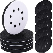 Almohadilla de cojín de interfaz de esponja tampón suave de 125 mm y 8 agujeros de diámetro para almohadillas de lijado