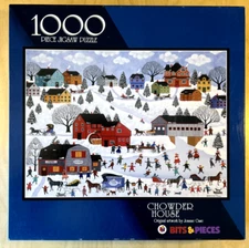 Bits and Pieces "Chowder House" Joanne Case 1000 pc Puzzle -- RARE!!!