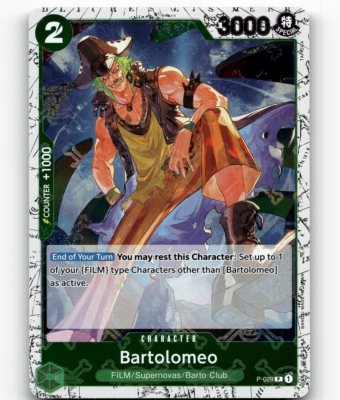 One Piece Card Game Bartolomeo (P-029) (Jolly Roger) Premium