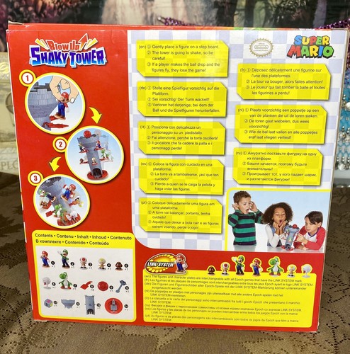 Super Mario Blow up Shaky Tower 7356 Ages 4+ Epoch Games 2020 Balance Game - Picture 4 of 6