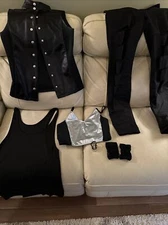 Urban Groove 6 Piece Hip Hop Costume Adult Medium  Worn Once FREE SHIPPING!