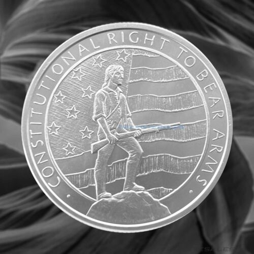 5oz GSM Second Amendment Right to Bear Arms BU Silver Round Coin in CAPSULE! - Picture 4 of 4