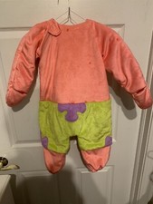 Patrick Star Plush Costume Baby Toddler Size 12-18 Months One Piece Sponge Bob