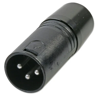 ANDEE CABLES Conector de enchufe XLR MACHO a XLR a enchufe. Adaptador Adaptador Adaptador XLR de 3 pines ideal para usar