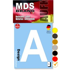 Design 10cm Buchstaben Aufkleber | wetterfest Klebebuchstaben | Außen & Innen