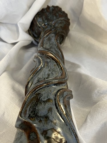 Unique Studio Pottery Karina Lord Floral Display Stand 15" Tall Brown & Grey - Picture 13 of 20